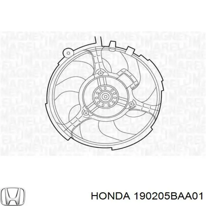 Вентилятор/крильчатка радіатора охолодження Honda 190205BAA01 ціна, від 63.34 USD