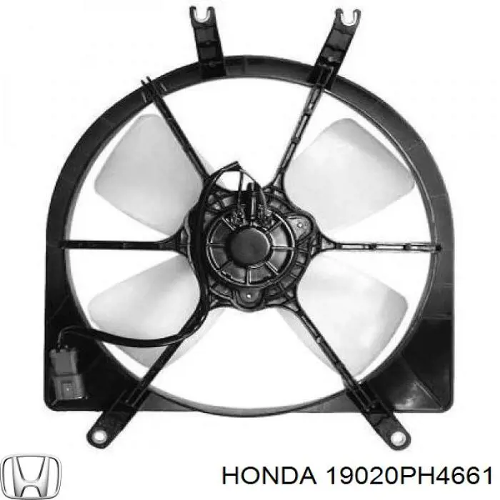 Вентилятор/крильчатка радіатора охолодження Honda Civic 6 (MA,MB) (Хонда Цивік)