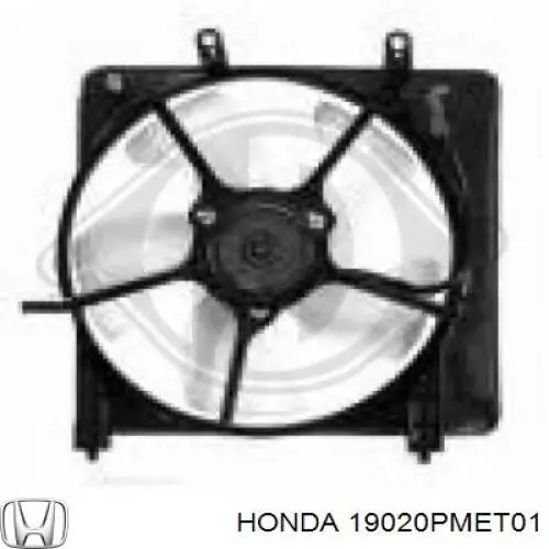 Купити 19020PMET01 Honda Вентилятор/крильчатка радіатора охолодження
