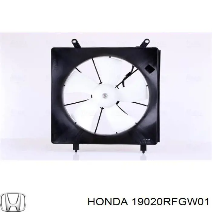 19020RFGW01 Honda дифузор (кожух радіатора охолодження)