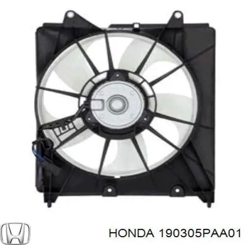 Двигун вентилятора системи охолодження, лівий 190305PHA01 Honda