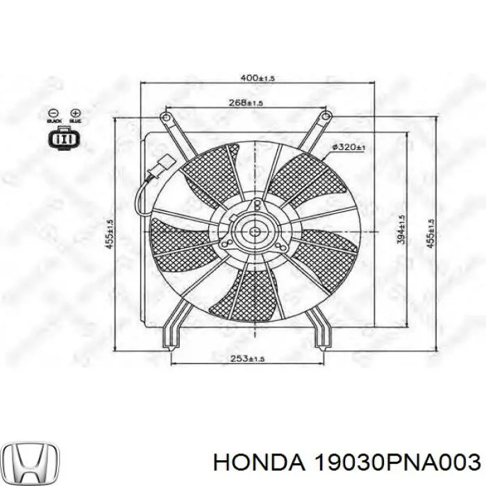 Двигун вентилятора кондиціонера Honda 19030PNA003 ціна, від 63.21 USD