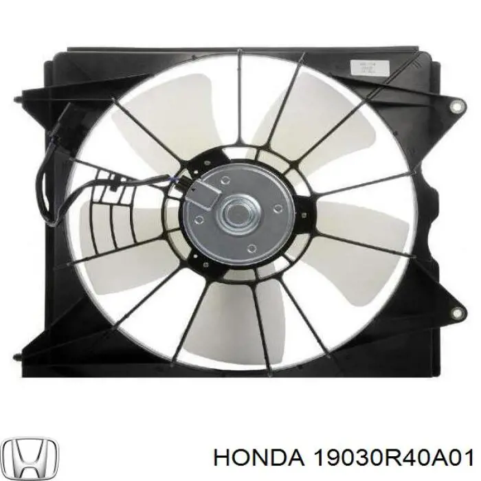 Купити 19030R40A01 Honda Двигун вентилятора системи охолодження, лівий