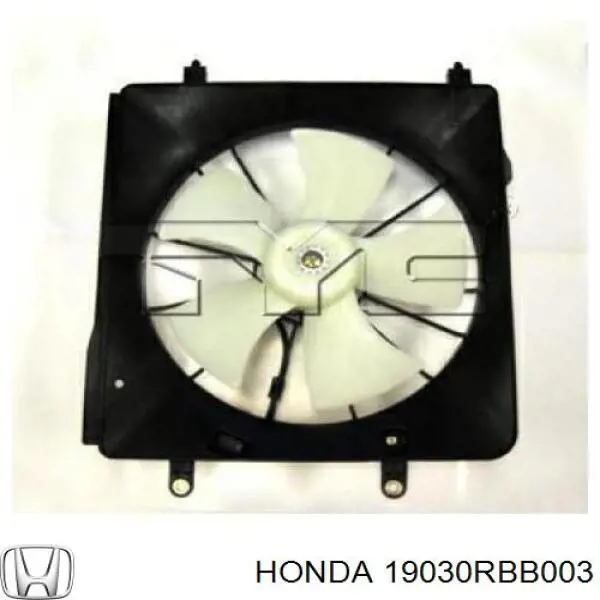19030RBB003 Honda двигун вентилятора системи охолодження, лівий
