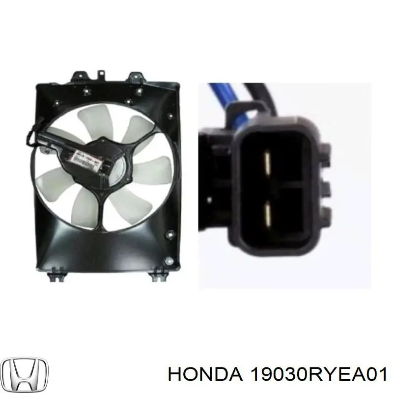 Купити 19030RYEA01 Honda Двигун вентилятора системи охолодження, правий