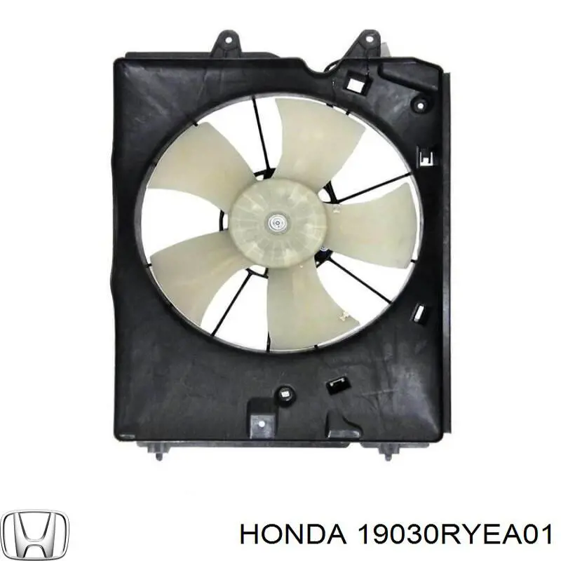 19030RYEA01 Honda Двигун вентилятора системи охолодження, правий