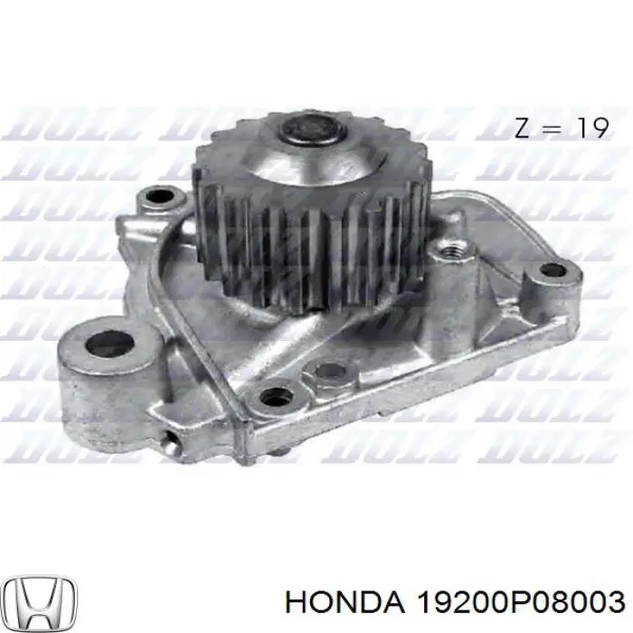 19200P08003 Honda помпа водяна, (насос охолодження)