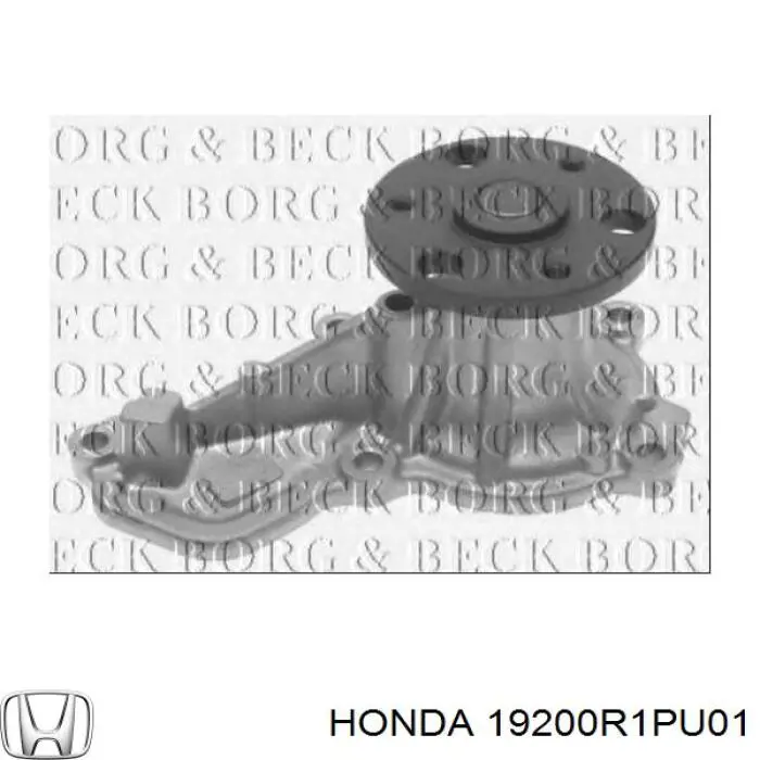 Купити 19200R1PU01 Honda Насос охолоджуючої рідини
