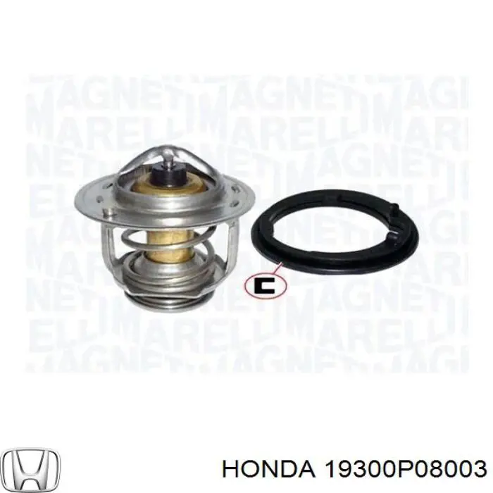 Купити 19300P08003 Honda Термостат в корпусі