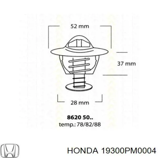 Термостат 19300PM0004 Honda