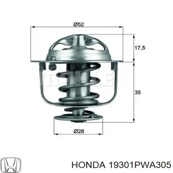 Термостат 19301PWA305 Honda