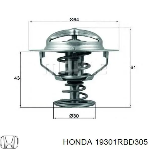  19301RBD305 Honda