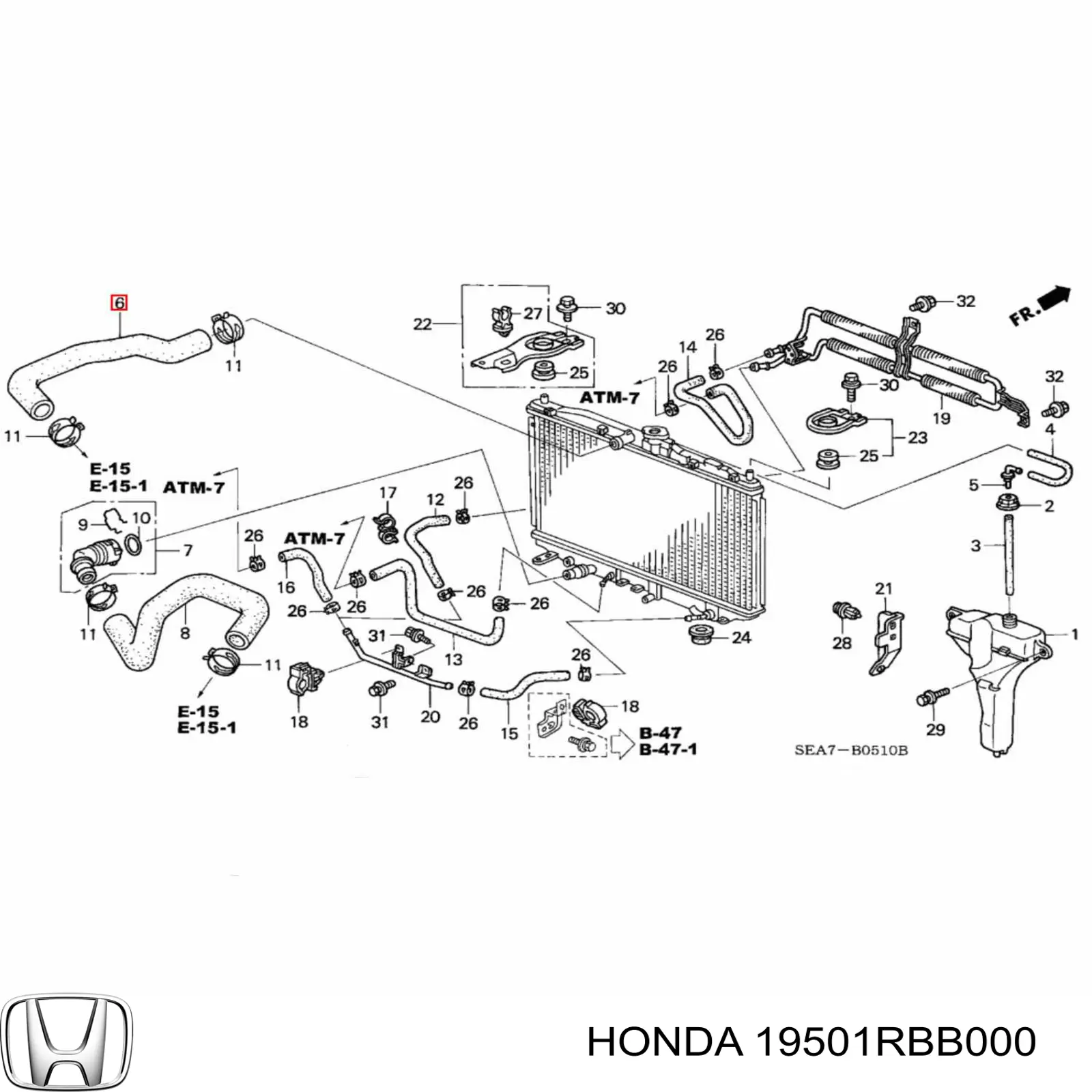  Honda 19501RBB000 ціна, від 6.33 USD