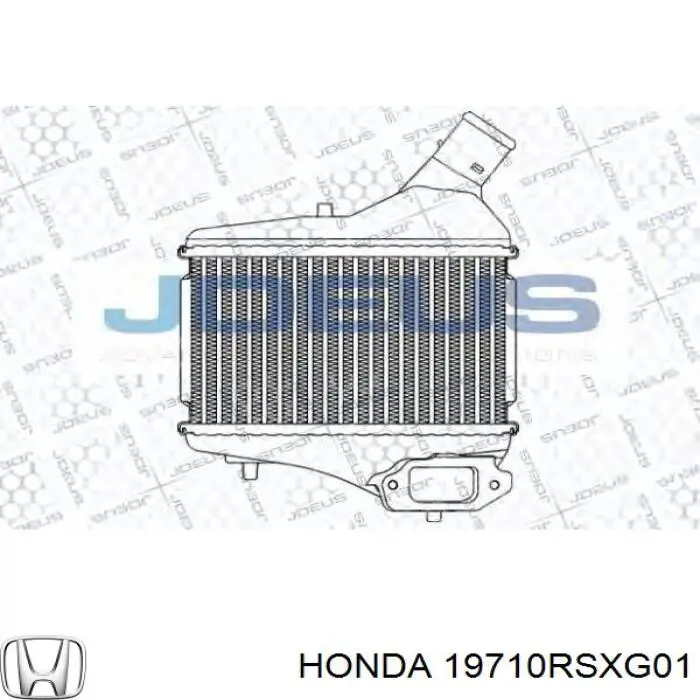 Система охолодження наддувочного повітря Honda 19710RSXG01 ціна, від 123.52 USD