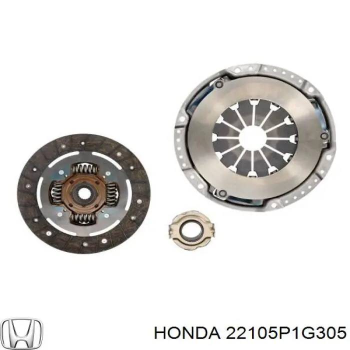 Купити 22105P1G305 Honda Комплект зчеплення (диск, корзина, підшипник)