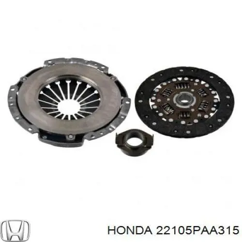 Комплект зчеплення (3 частини) Honda 22105PAA315 ціна, від 231.65 USD