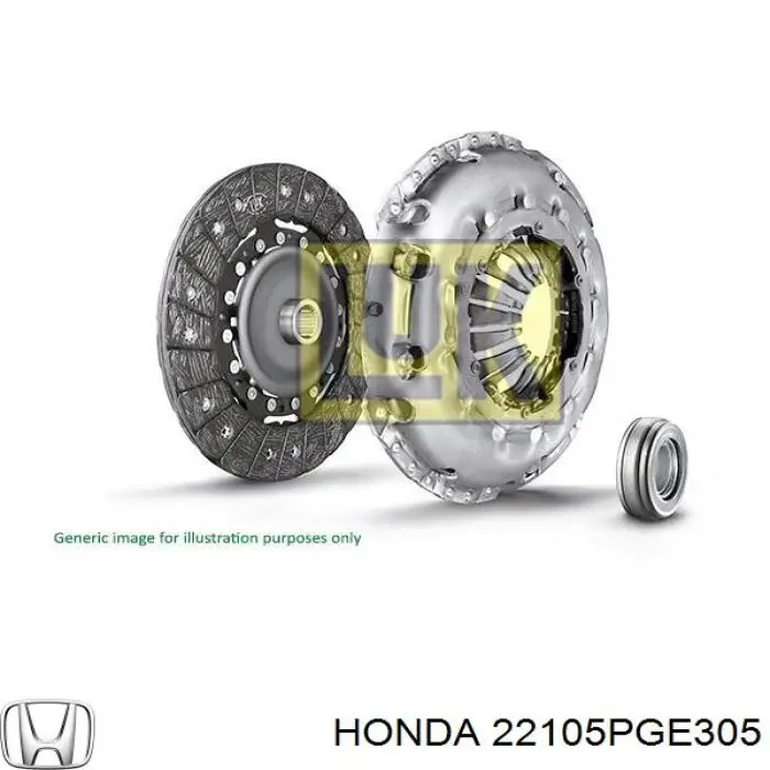 22105PGE305 Honda комплект зчеплення (3 частини)