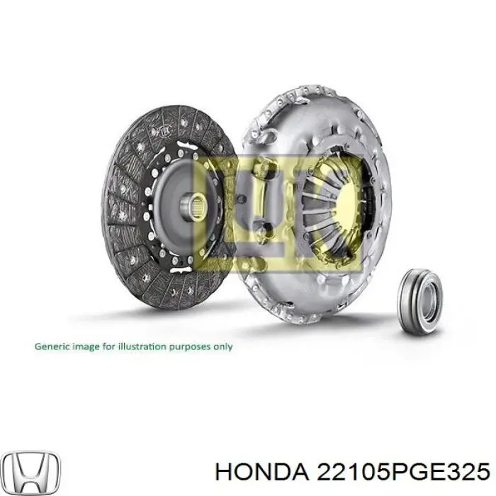 22105PGE325 Honda комплект зчеплення (3 частини)
