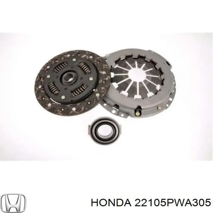 Купити 22105PWA305 Honda Комплект зчеплення (диск, корзина, підшипник)