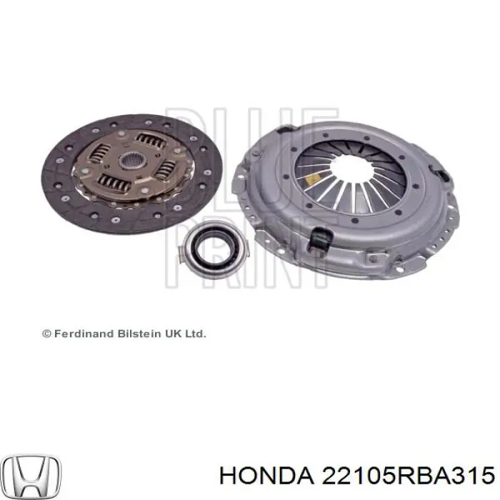 22105RBA315 Honda комплект зчеплення (3 частини)