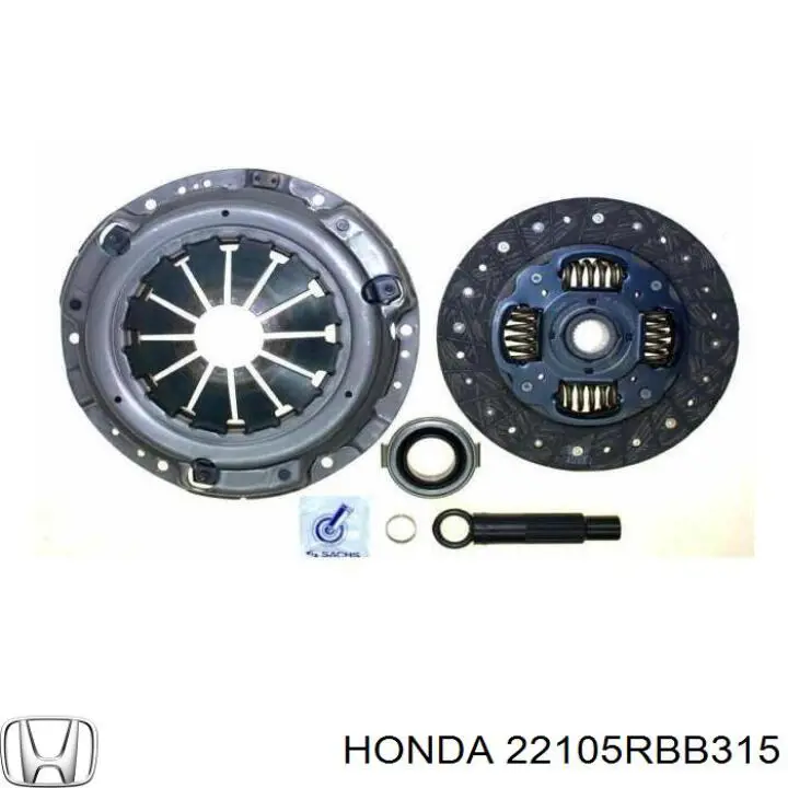 Комплект зчеплення (3 частини) Honda 22105RBB315 ціна, від 112.18 USD