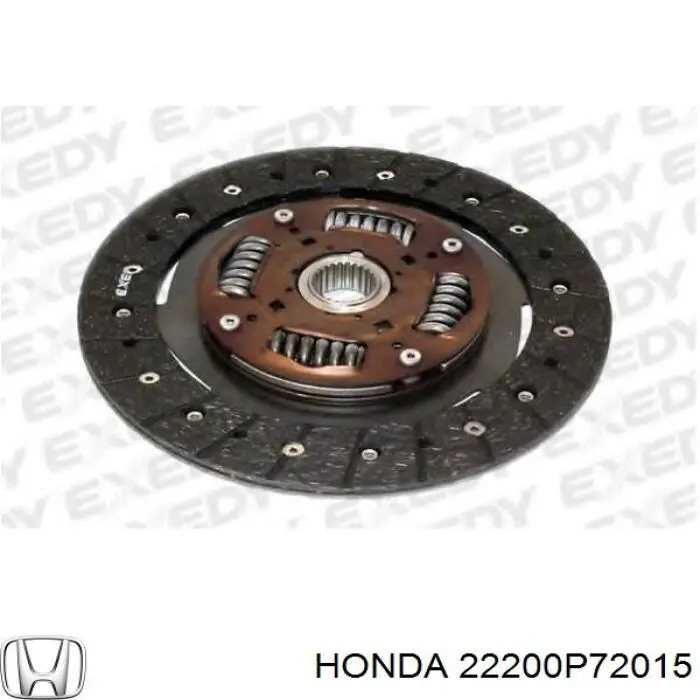 22200P72015 Honda Диск зчеплення