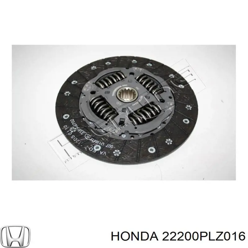 Диск зчеплення 22200PLZ016 Honda