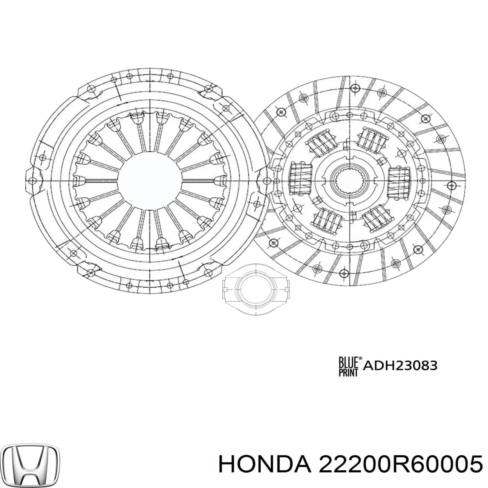 Зчеплення Honda 22200R60005 ціна, від 27.31 USD