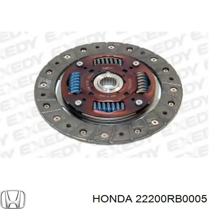 22200RB0005 Honda диск зчеплення