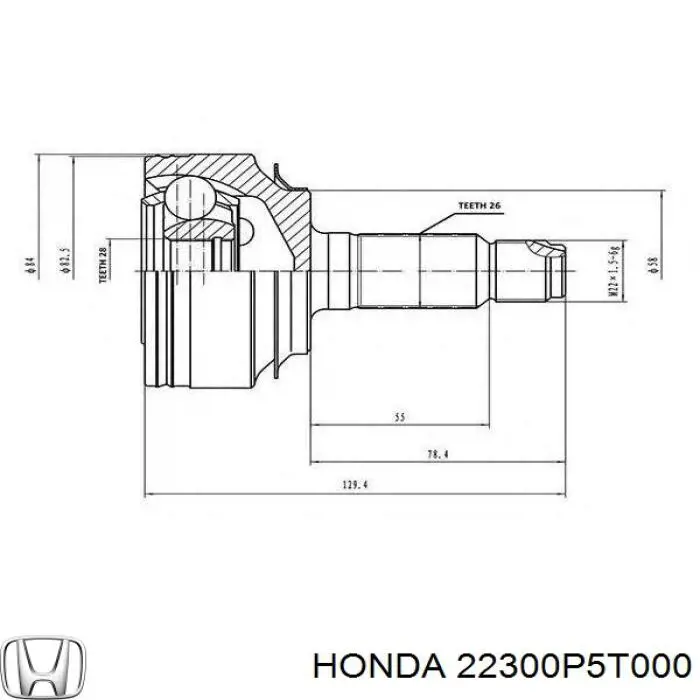 Пелюстковий кошик зчеплення Honda 22300P5T000 ціна, від 27.69 USD