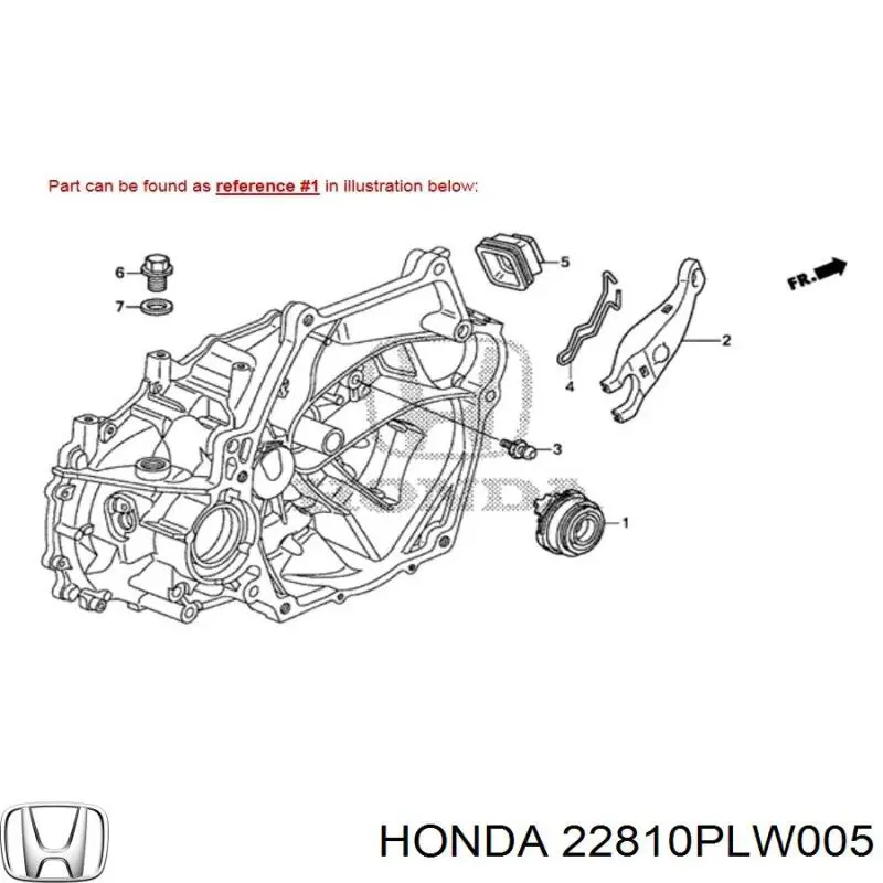 22810PLW005 Honda підшипник вижимний зчеплення