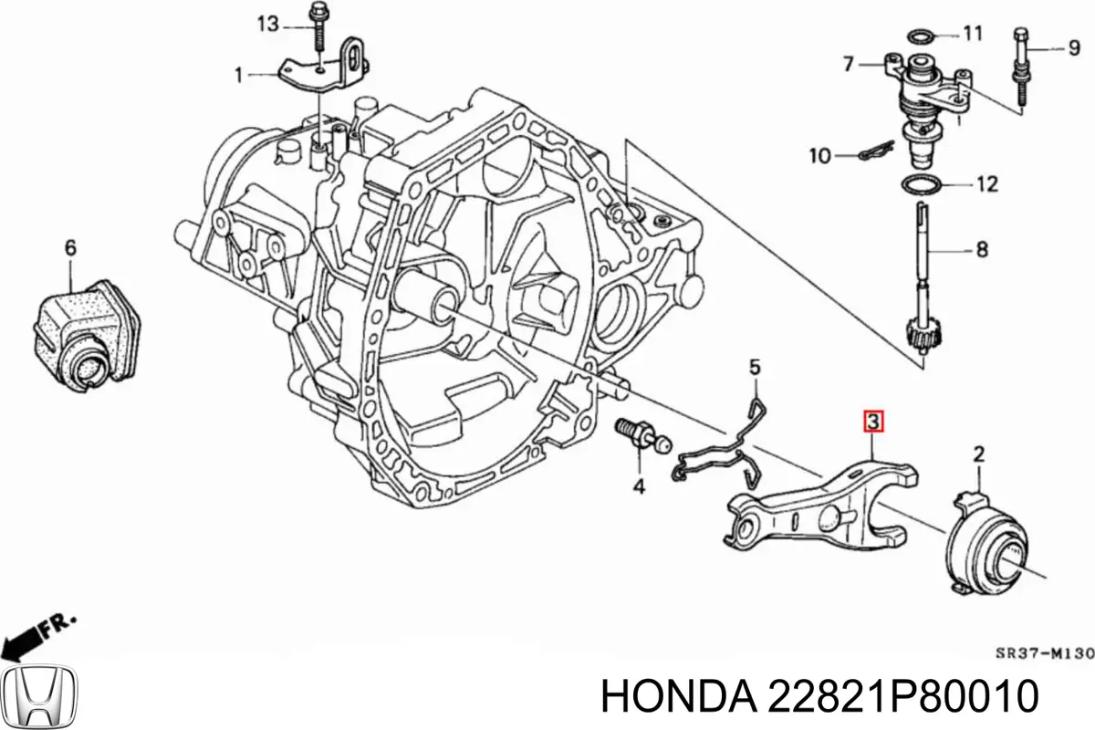 Купити 22821P80010 Honda Вилка зчеплення