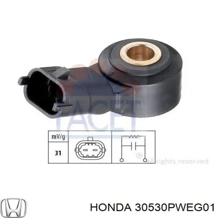 Купити 30530PWEG01 Honda Датчик детонації