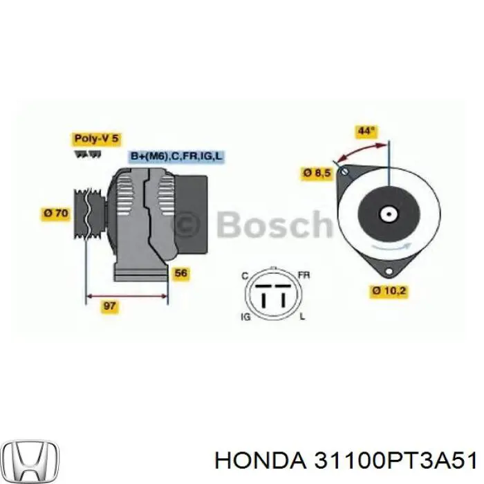 Купити 31100PT3A51 Honda Генератор