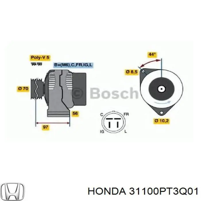 Купити 1002118720 Denso Генератор