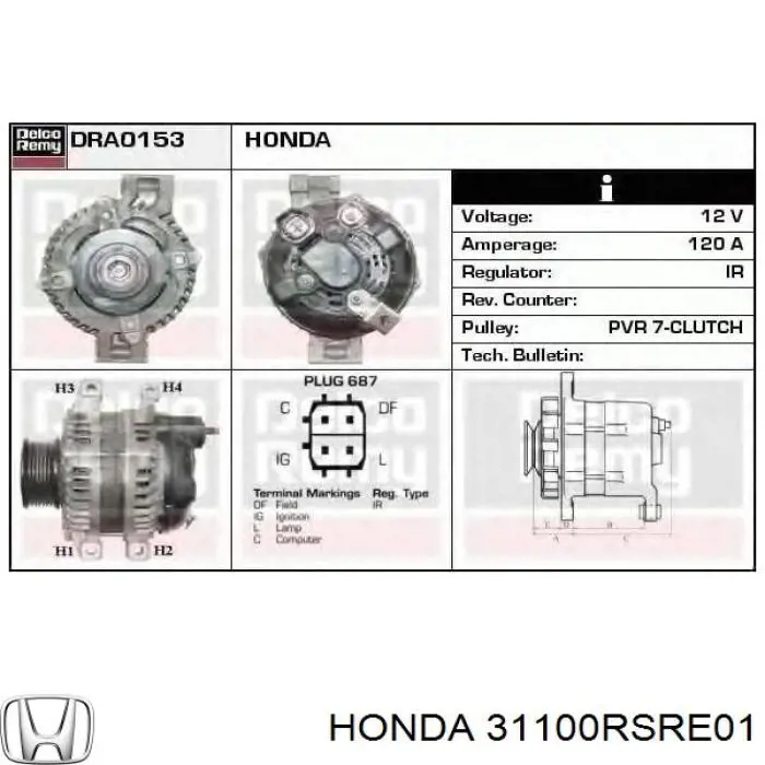 31100RSRE01 Honda генератор