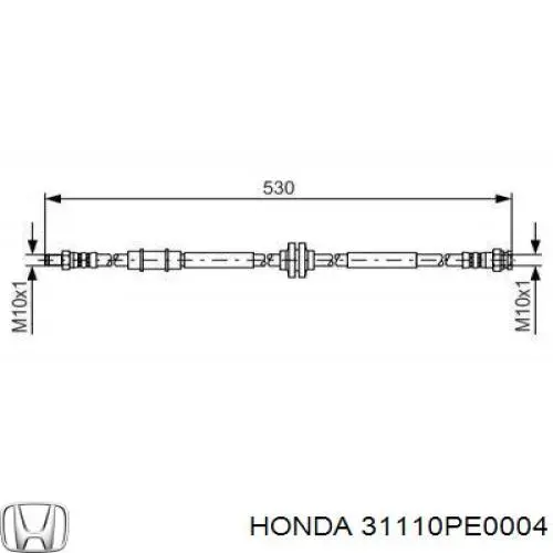 31110PE0004 Honda Поліклиновий ремінь