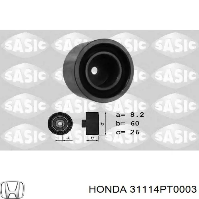 Купити 31114PT0003 Honda Підшипник генератора
