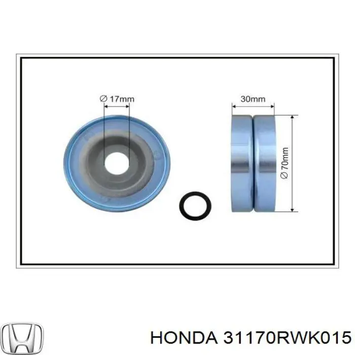 Натягувач приводного ременя Honda 31170RWK015 ціна, від 38.74 USD