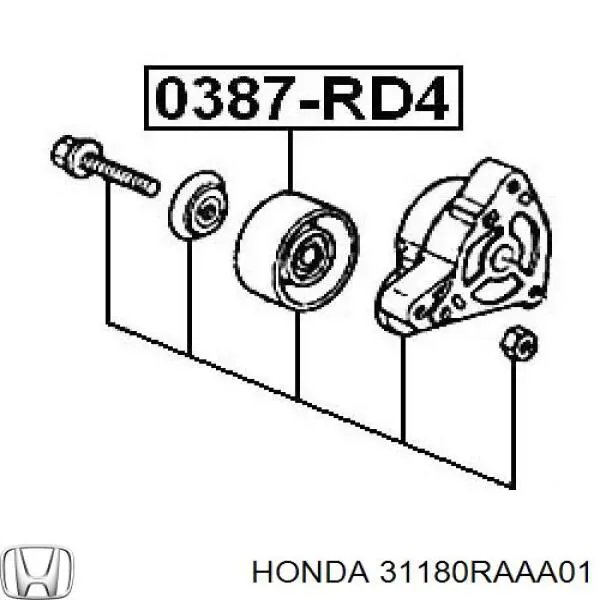 Купити 31180RAAA01 Honda Натяжний ролик