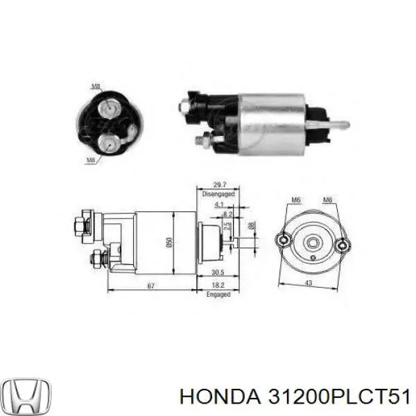 Купити 31200PLCT51 Honda Стартер