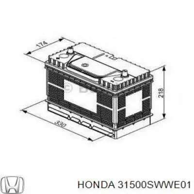 Купити 31500SWWE01 Honda Автомобільна батарея
