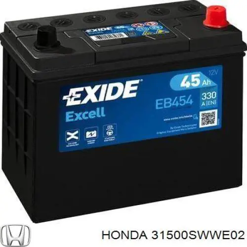 Купити 31500SWWE02 Honda Автомобільна батарея