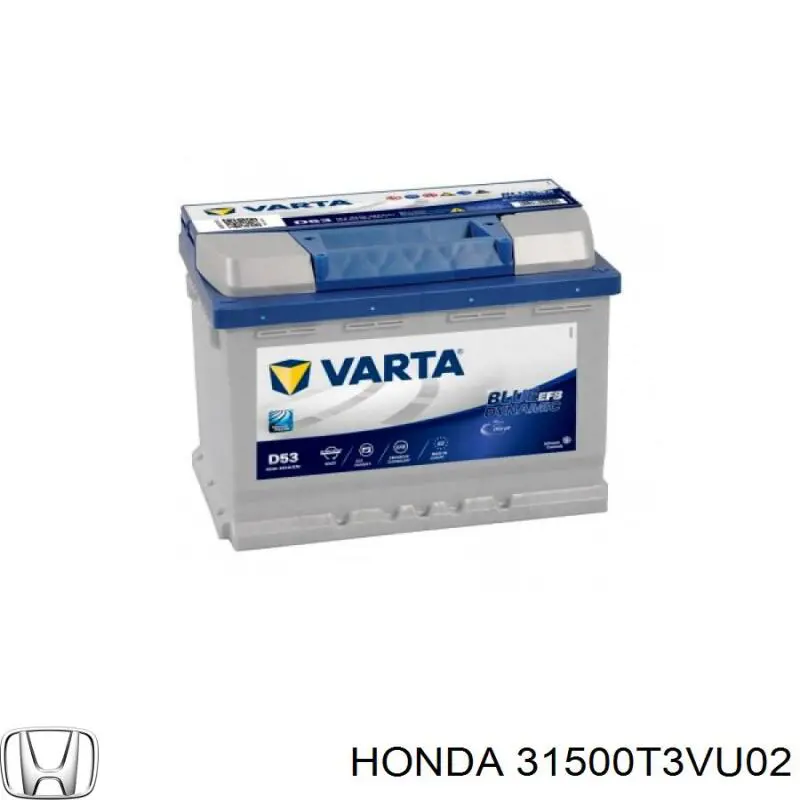 Батарея акумуляторна Honda 31500T3VU02 ціна, від 119.66 USD