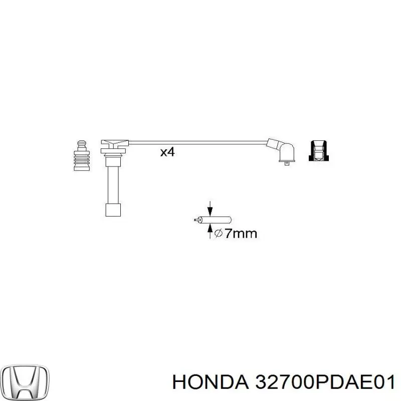 Купити 32700PDAE01 Honda Провід високовольтні, комплект