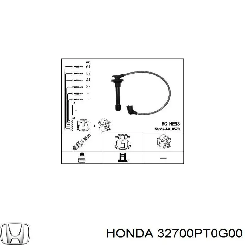 Дріт високовольтний, комплект 32700PT0G00 Honda