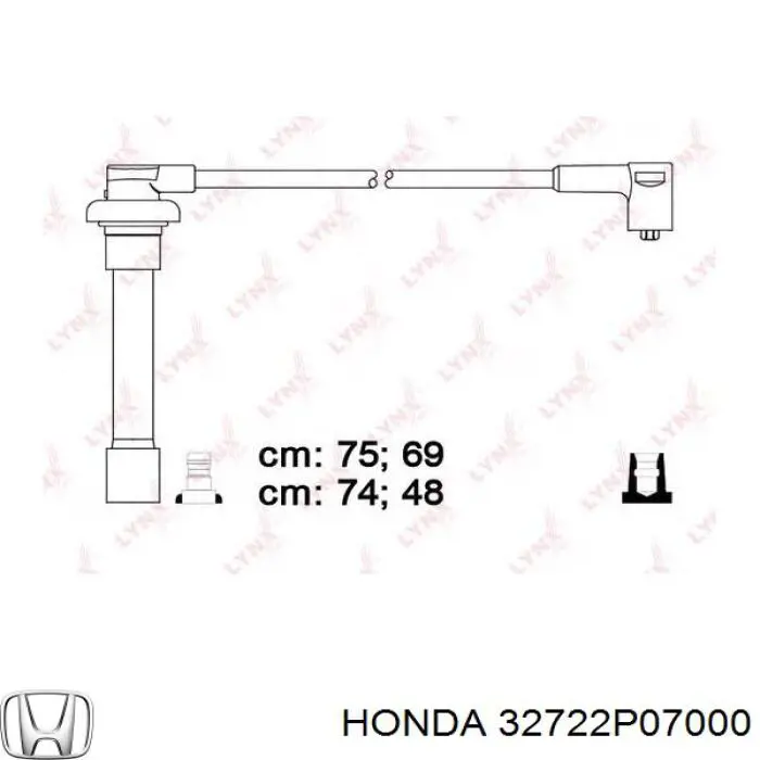 Купити 32722P07000 Honda Провід високовольтні, комплект