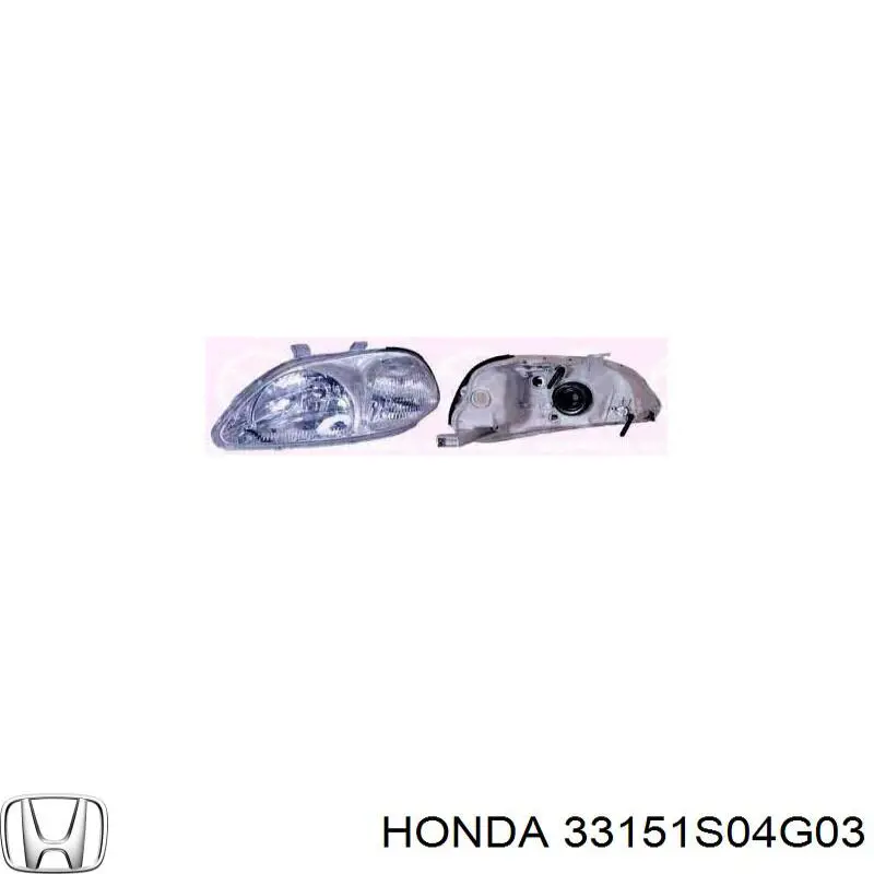 Ліва фара на Honda Civic VI 