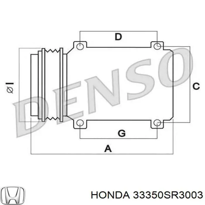 Вказівник повороту лівий 33350SR3003 Honda