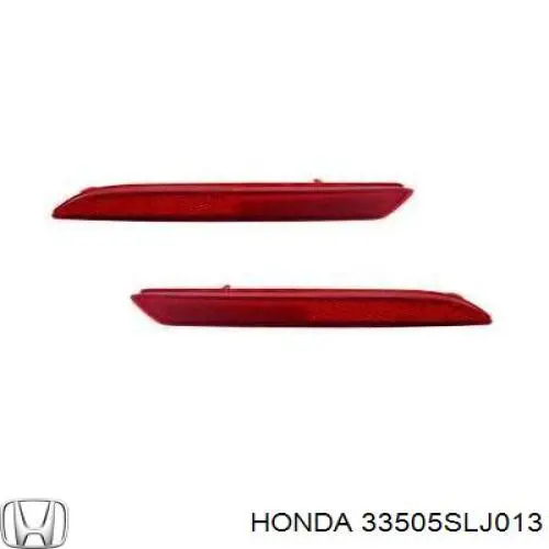 33505SLJ013 Honda Правий катафот бампера